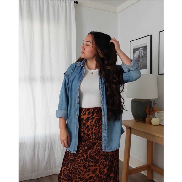 Women's Maxi Slip Skirt - A New Day™
Brown Leopard Print new - Picture 5 of 8